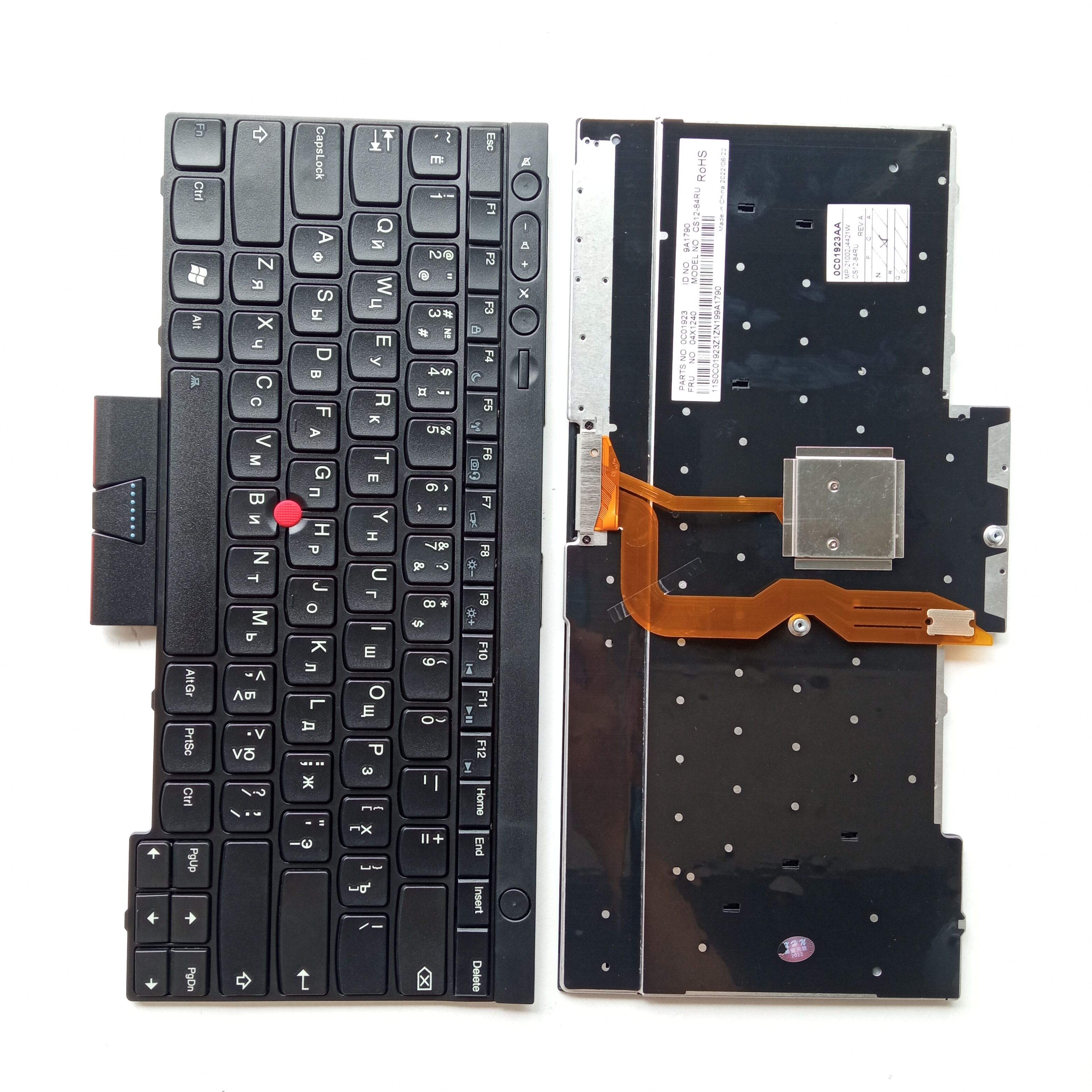 Picture of New Replacement Laptop Keyboard For IBM T430/X230/W530/T530/L530 BLACK FRAME BLACK (OEM) RU Layout